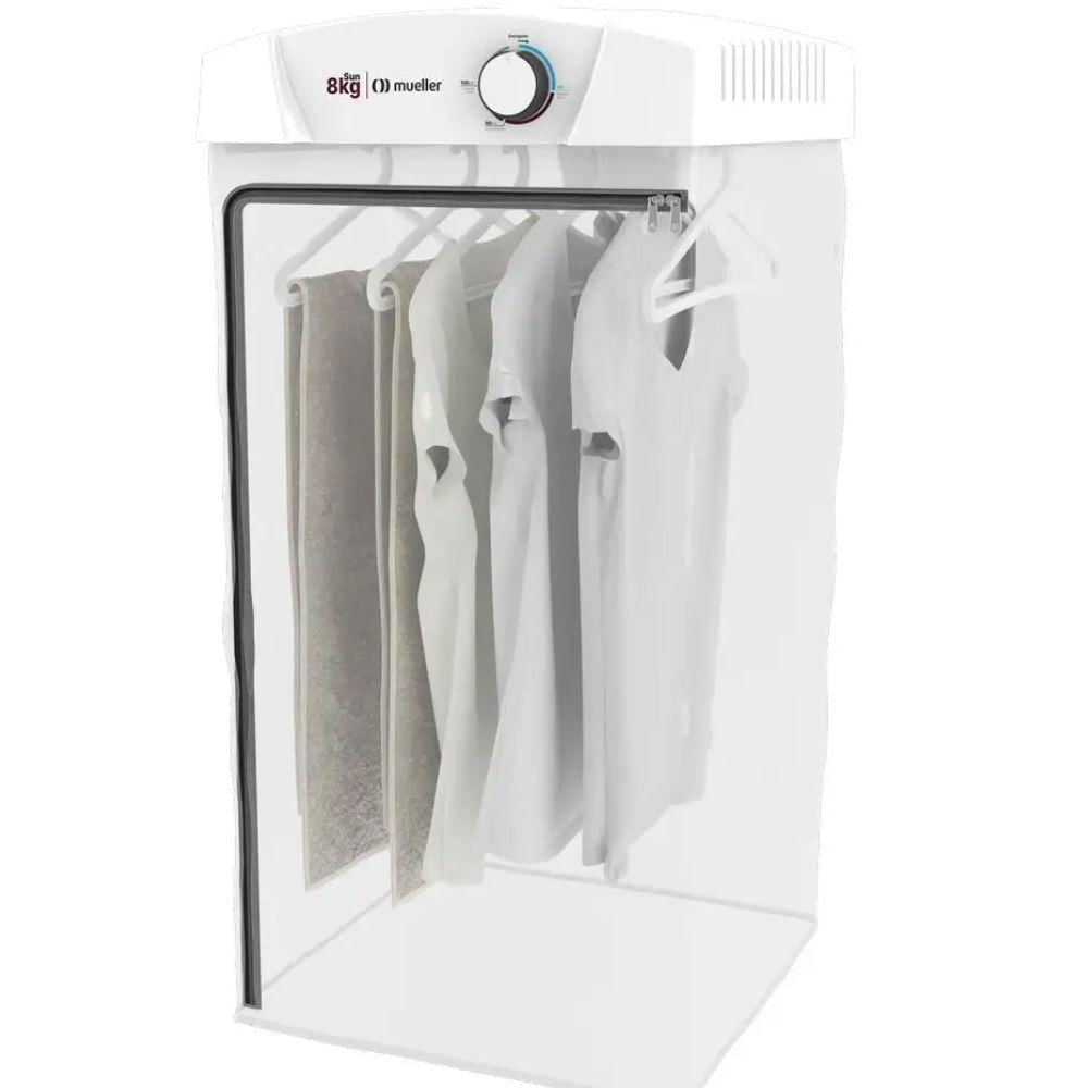 Secadora de Roupas Suspensa de Parede Mueller Sun 8kg Design Moderno Branco 220V
