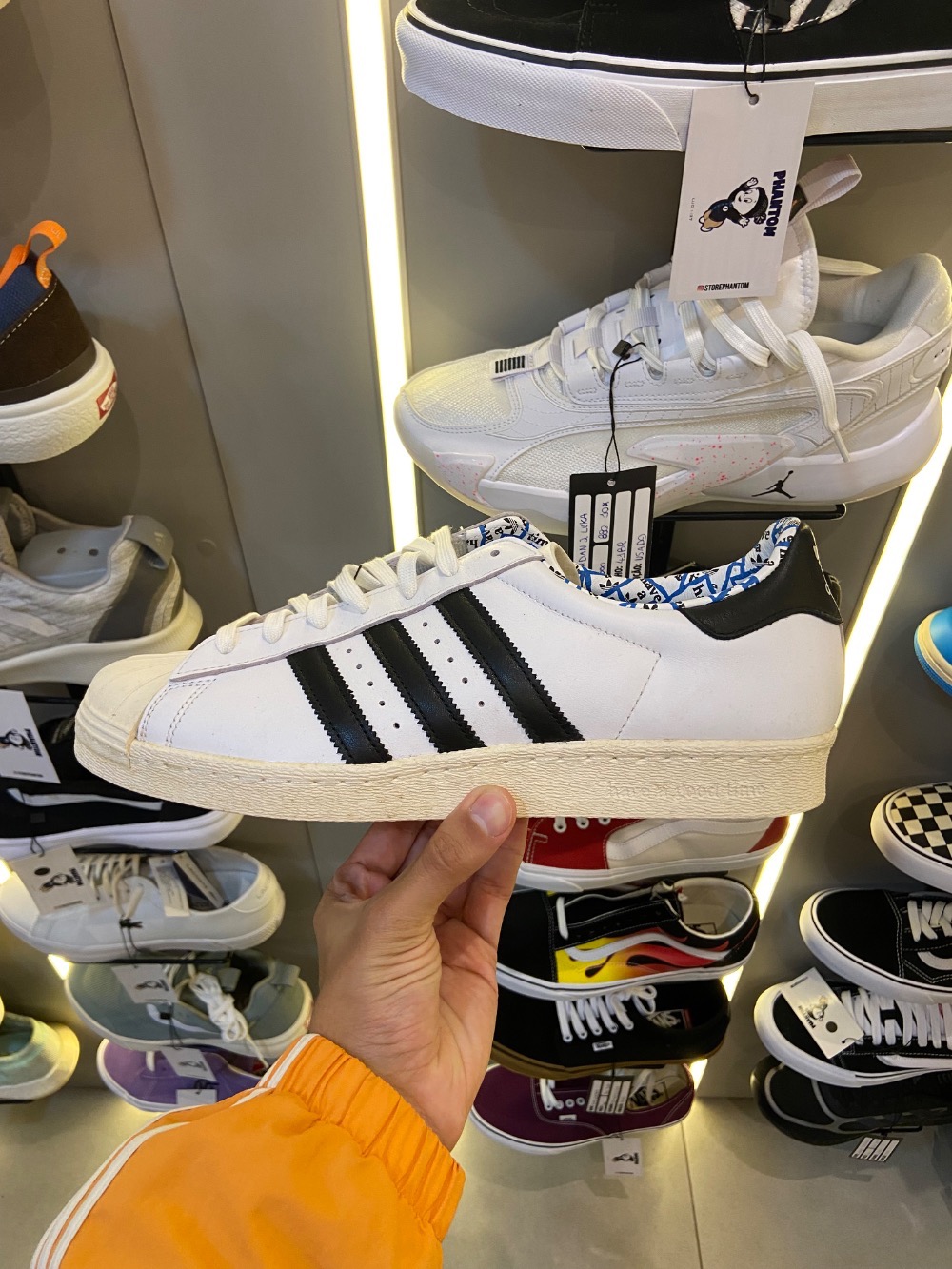 Have a Good Time x adidas Superstar 80s Chalk White — 44, Novo