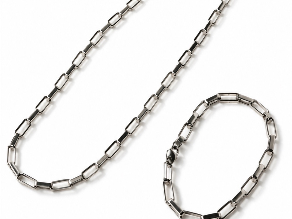 Conjunto Corrente e Pulseira Casa Cinza Brasil Squad Set — Único, Novo