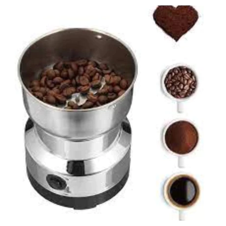 Moedor Multifuncional De Café e Especiarias 110V Com Design Em Aço Inoxidável