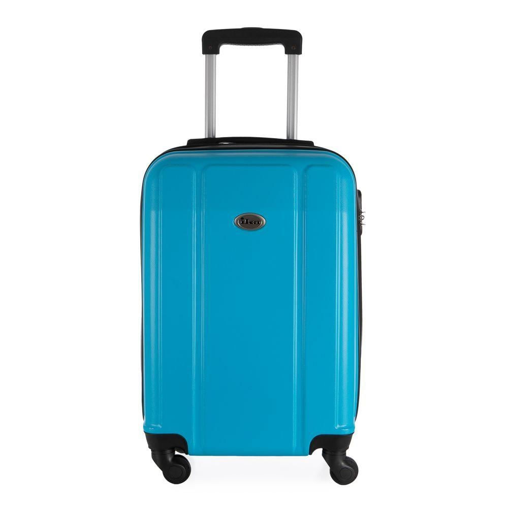 Mala de Viagem Grande em Abs Ika Continental Cadeado Embutido Rodas Giro 360 Turqueza - Turqueza, G