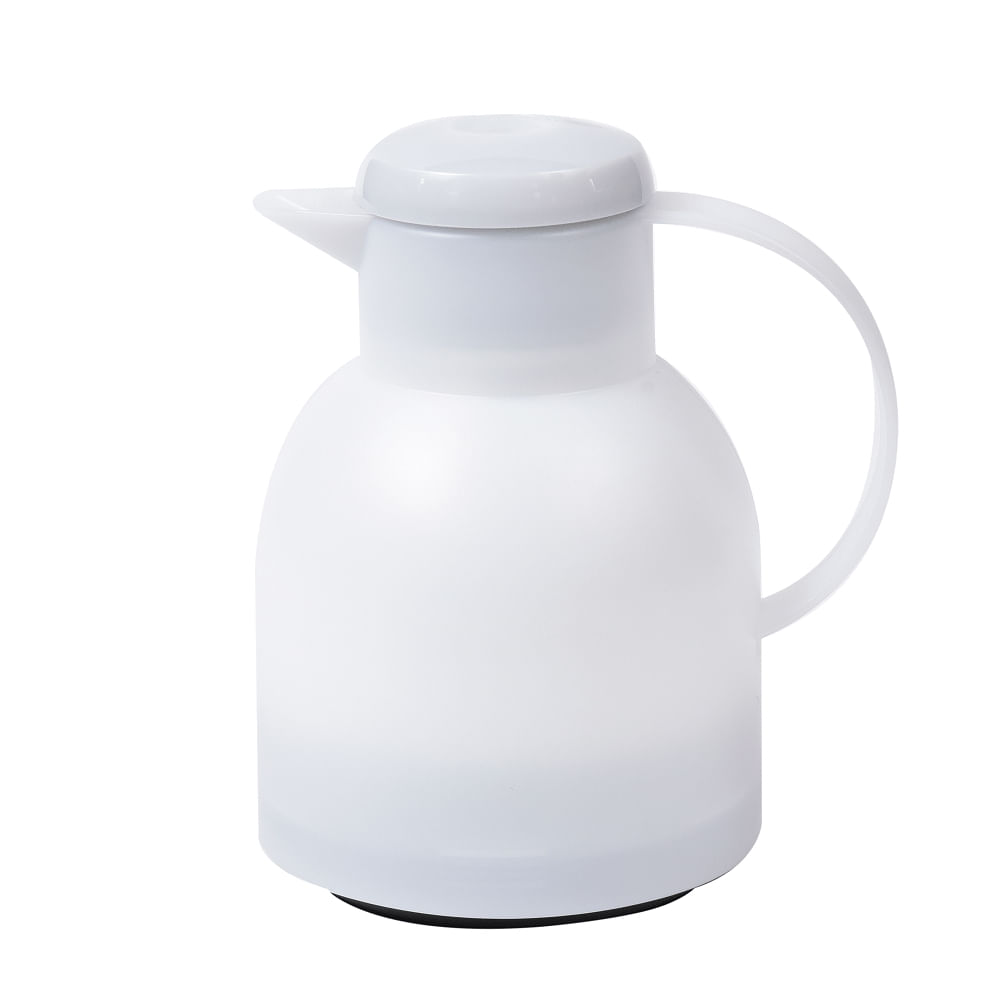 Garrafa Térmica de 1 Litro Quick Press Samba Emsa Branca