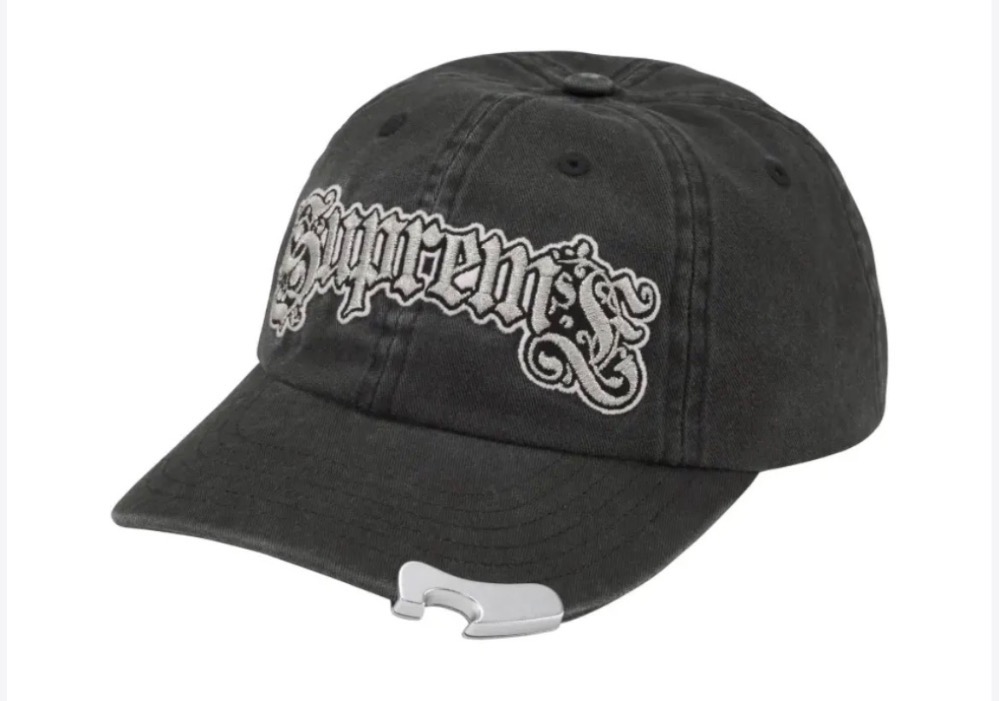 Boné Supreme Bottle Opener Black FW26-W3 — Único, Novo