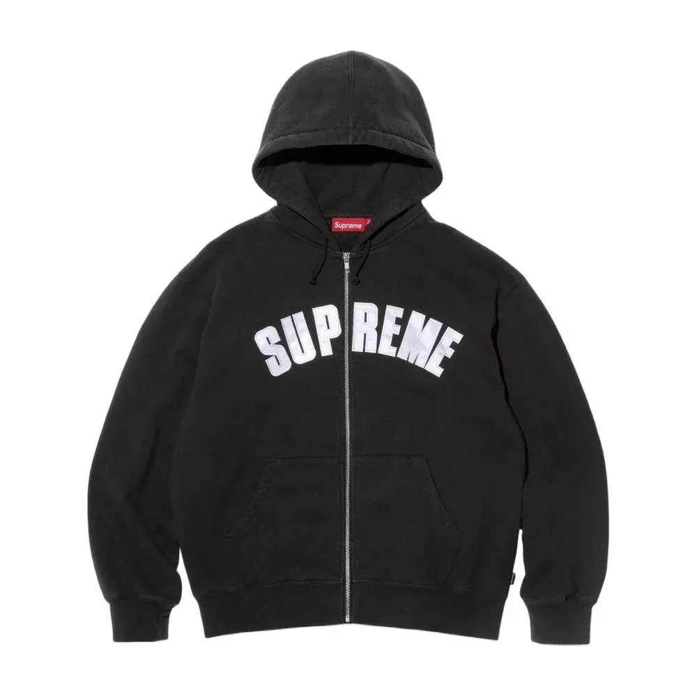 Larry Clark x Supreme Jaqueta Zip Up Hooded Black FW26-W3 — M, Novo