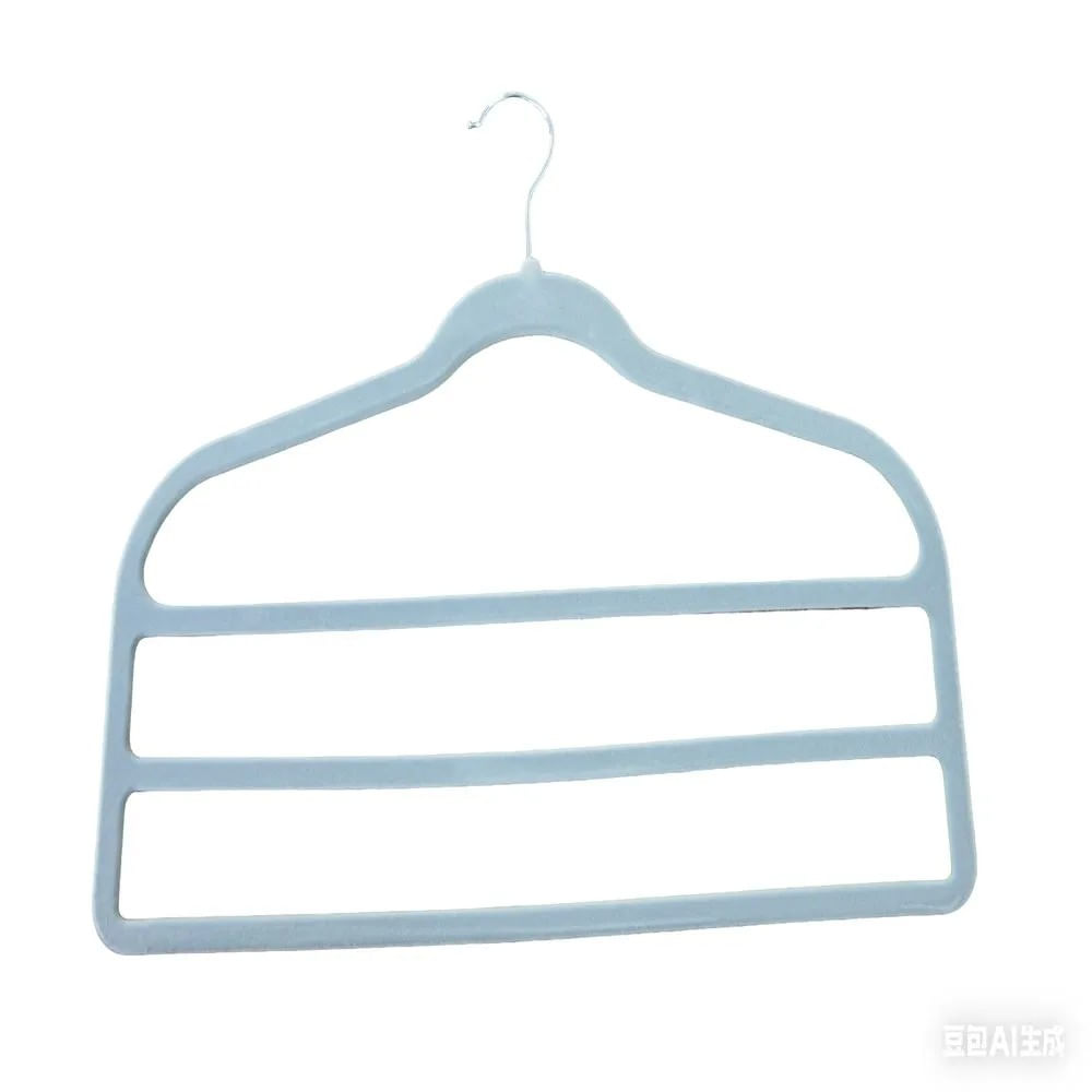 Kit Com 2 Cabides Triplos Branco Com Gancho Em Metal Coisas Coisinhas
