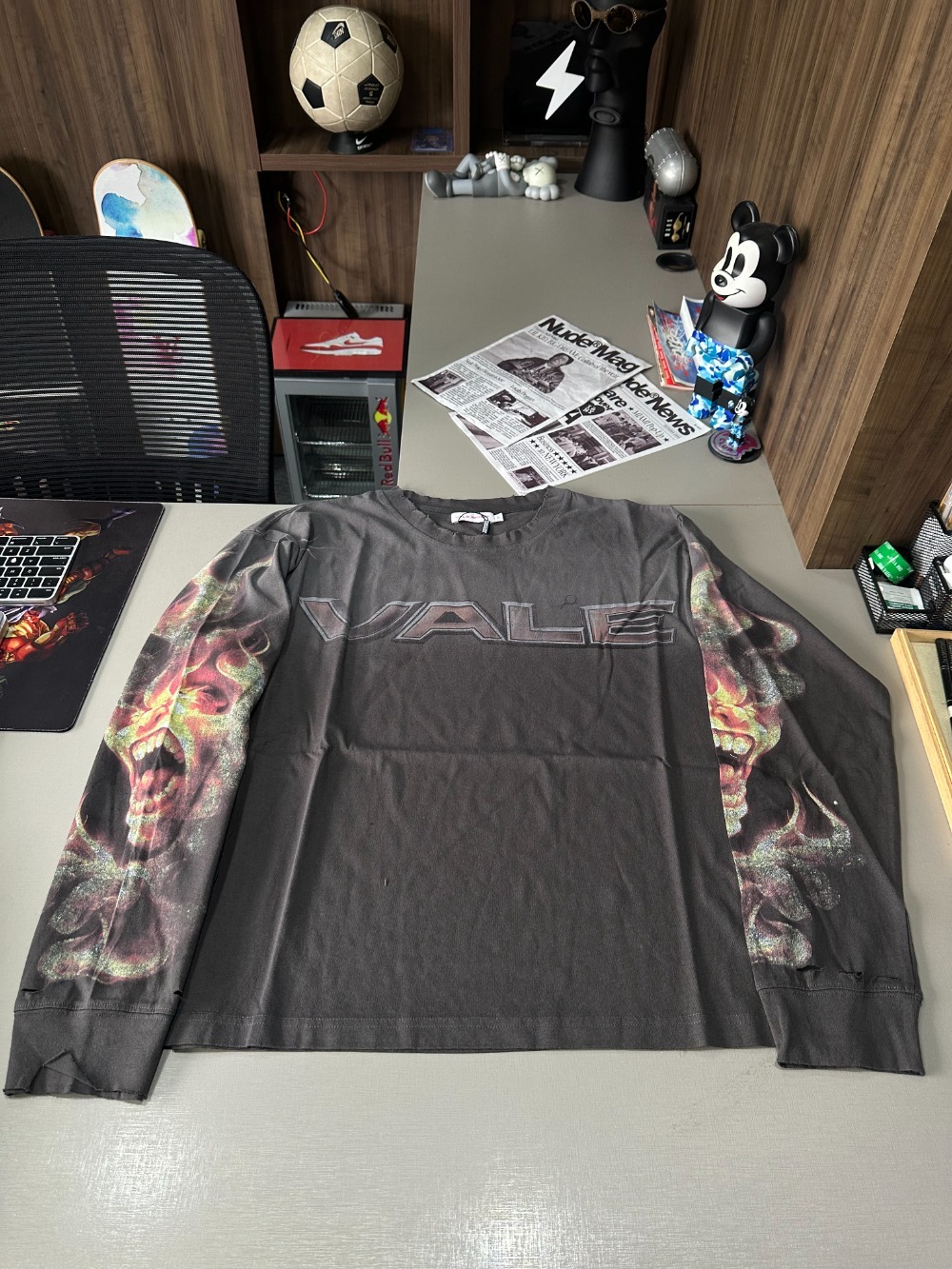 Camiseta Vale Lives Forever Budokai Long Sleeve Black — G, Novo