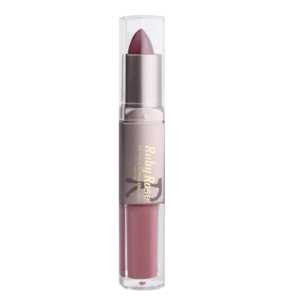 Batom 2 em 1 Ruby Rose – 2x1 Duo Matte — 290