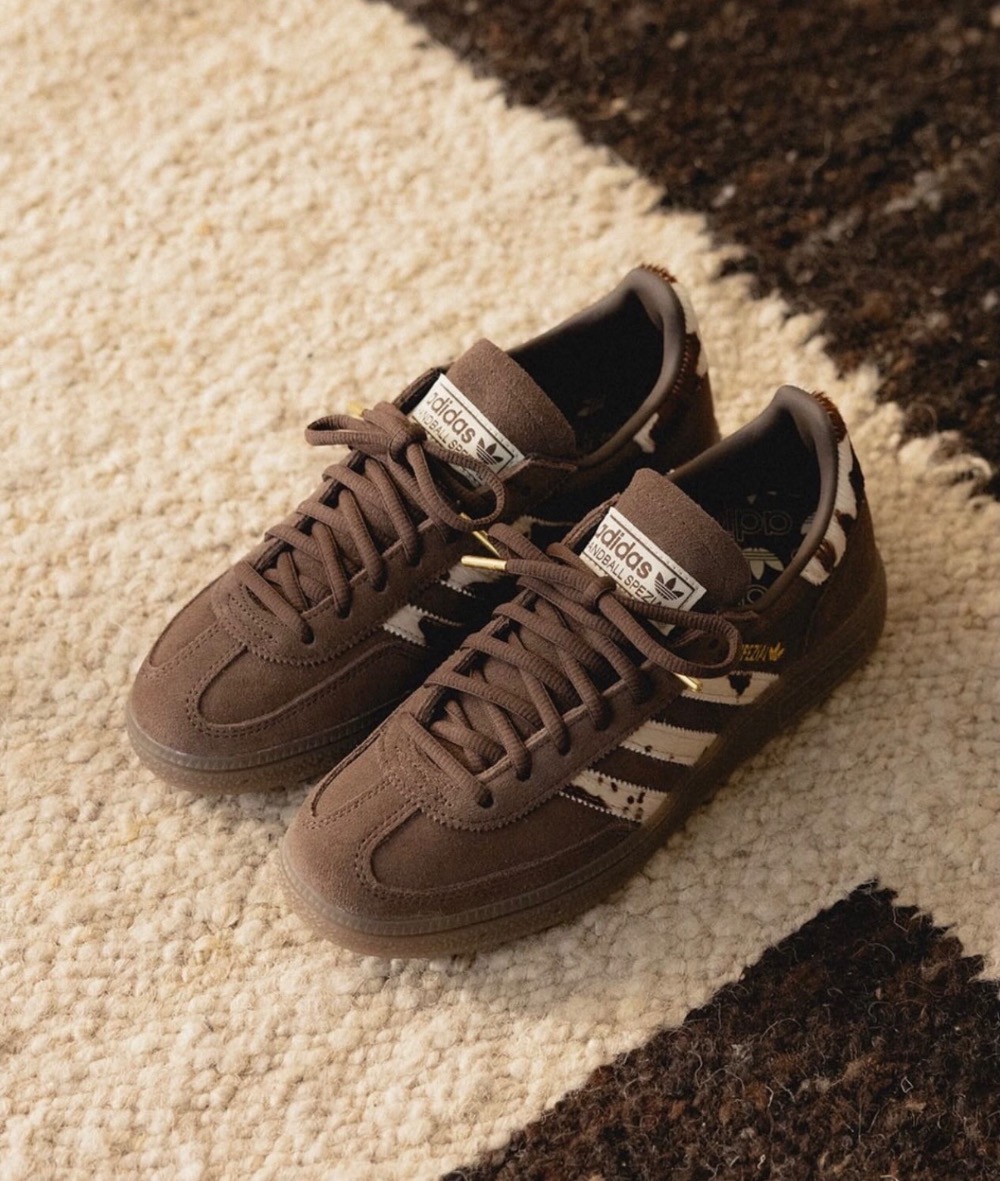 adidas Handball Spezial Brown Cream White Gum — 34, Novo