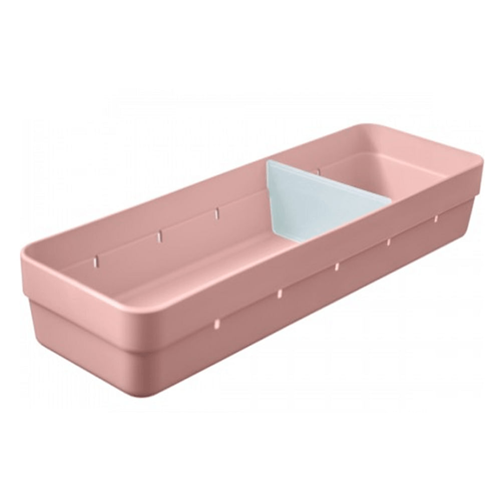 Organizador De Gaveta Com Divisória Logic Rosa - Ou