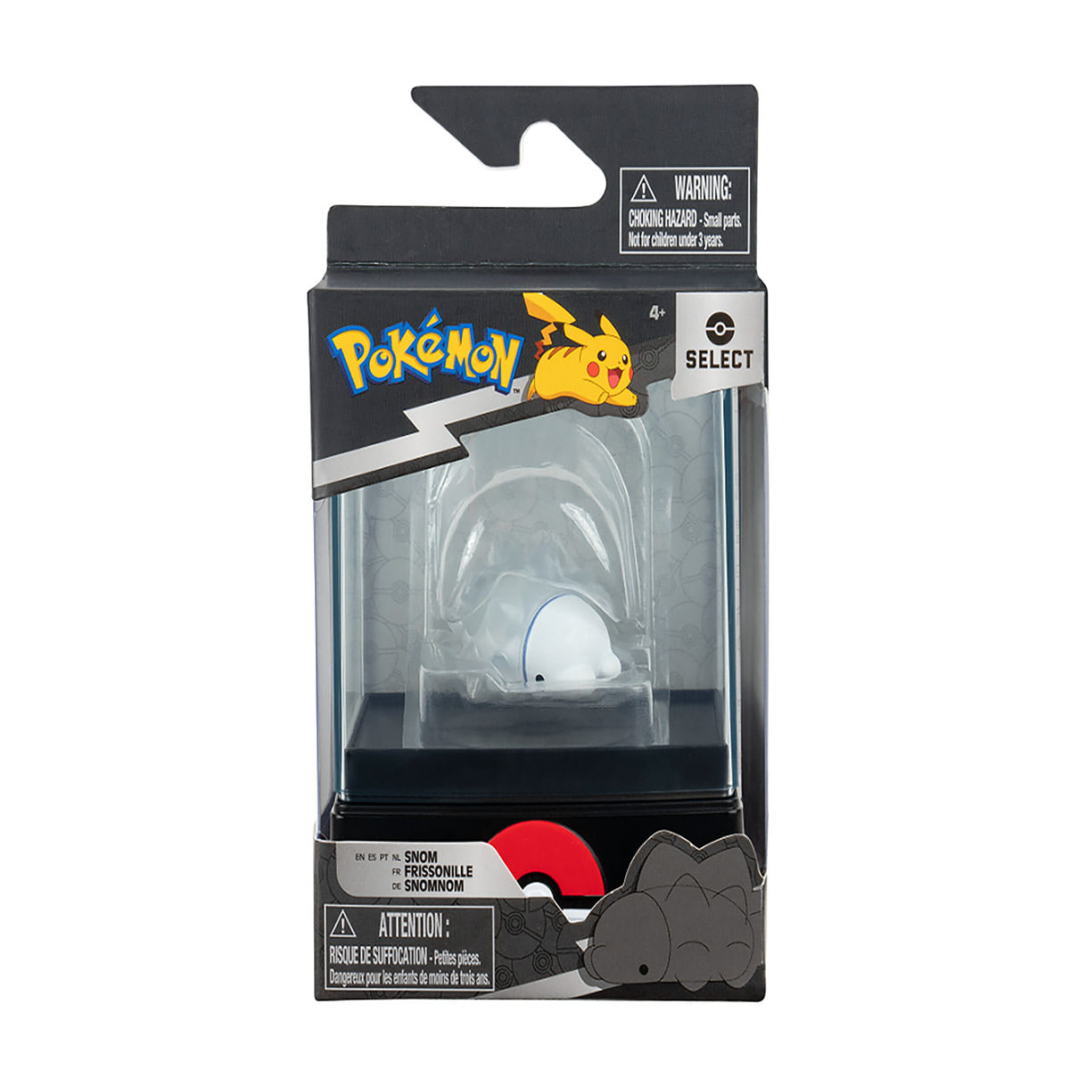 Pokemon - Boneco De Batalha 2Cm Com Case - Snom
