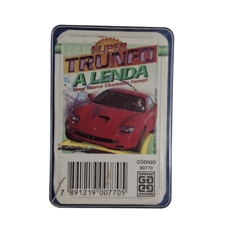 Super Trunfo A Lenda Ferrari Grow Antigo 1998 (Item de Colecionador)