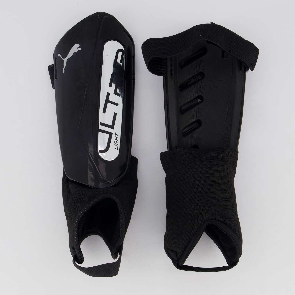Caneleira Puma Ultra Light Ankle Preta e Cinza