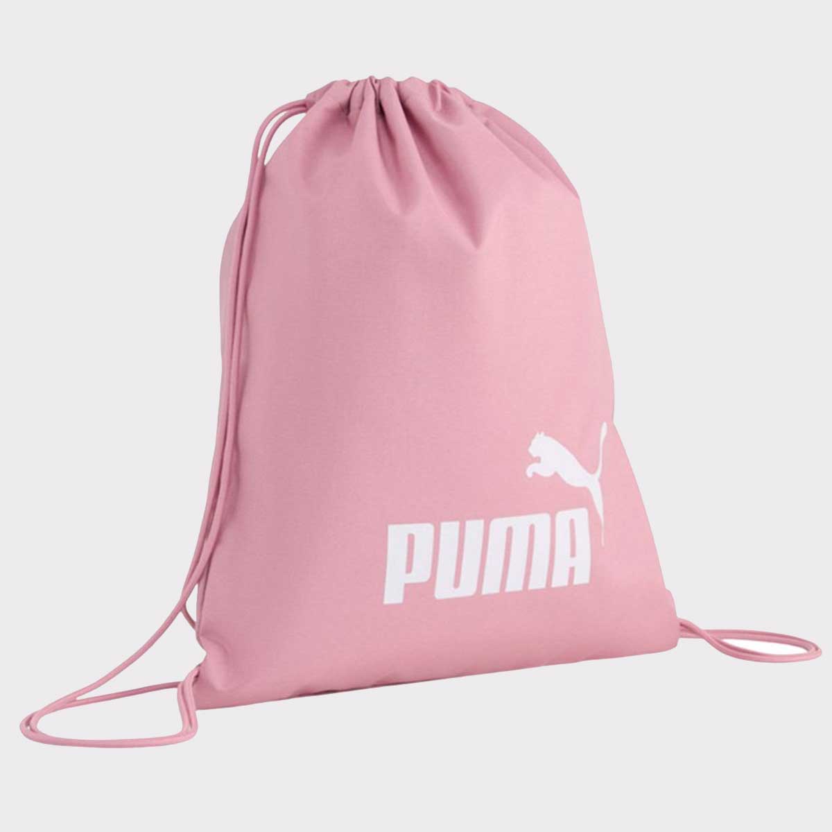 Bolsa de Ginástica Puma Phase Gym Rosa e Branca