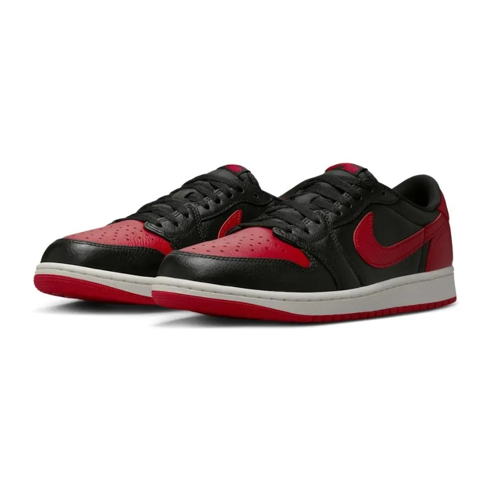 Air Jordan 1 Retro Low OG Banned Black Varsity Red — 40, Novo