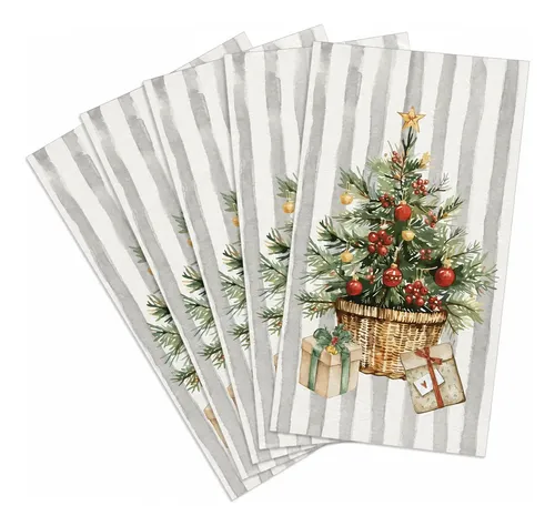 Guardanapo De Papel Decorado Natal Rústico - 20 Unids Decorado
