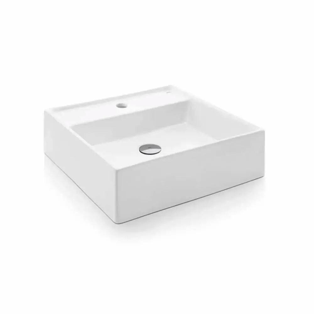 CUBA APOIO QD2 MESA 410X410X145 BRANCO DOCOL