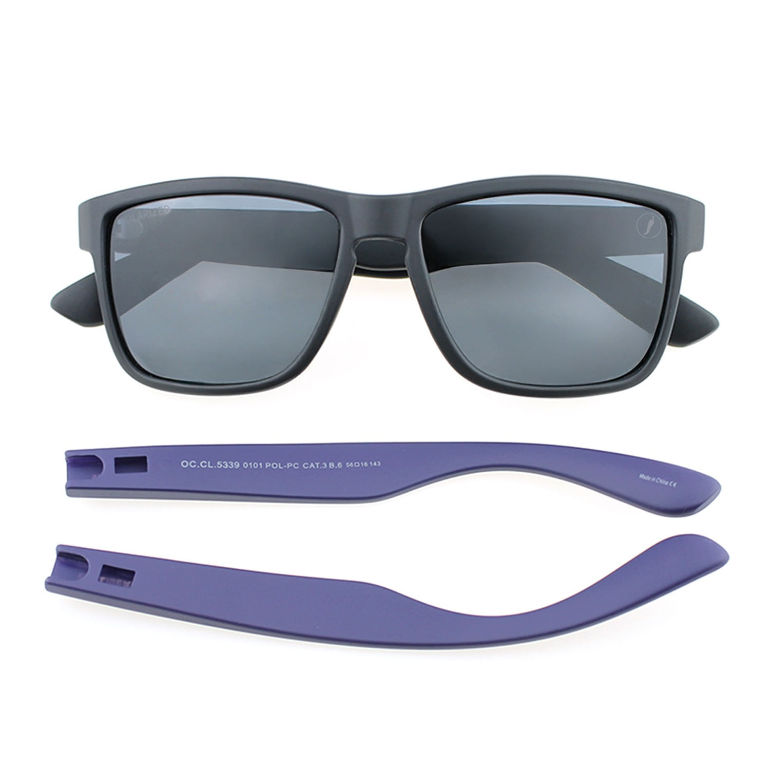 Óculos de Sol Masculino Chilli Beans Bossa Nova Polarizado Preto OC.CL.5339.0101 M