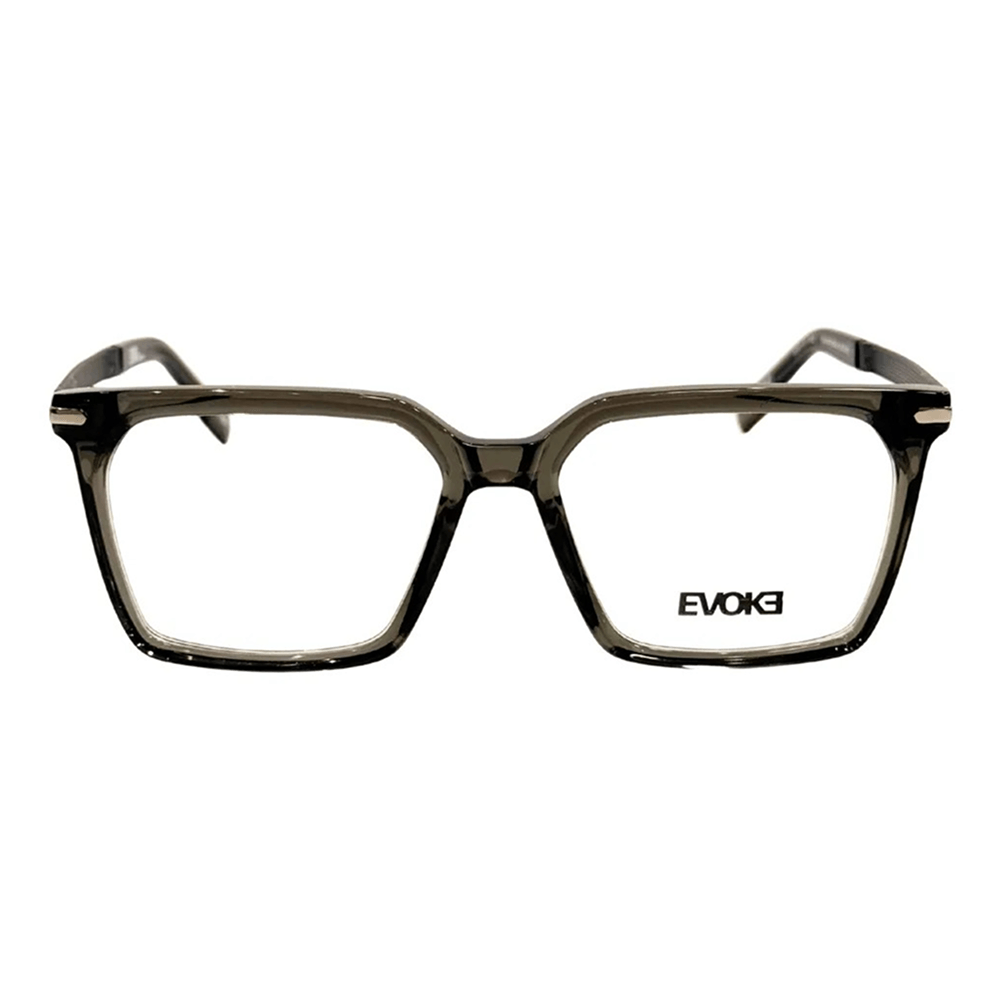 Armação de Óculos de Grau Evoke Evk Rx74 Masculino Quadrado Acetato Cristal