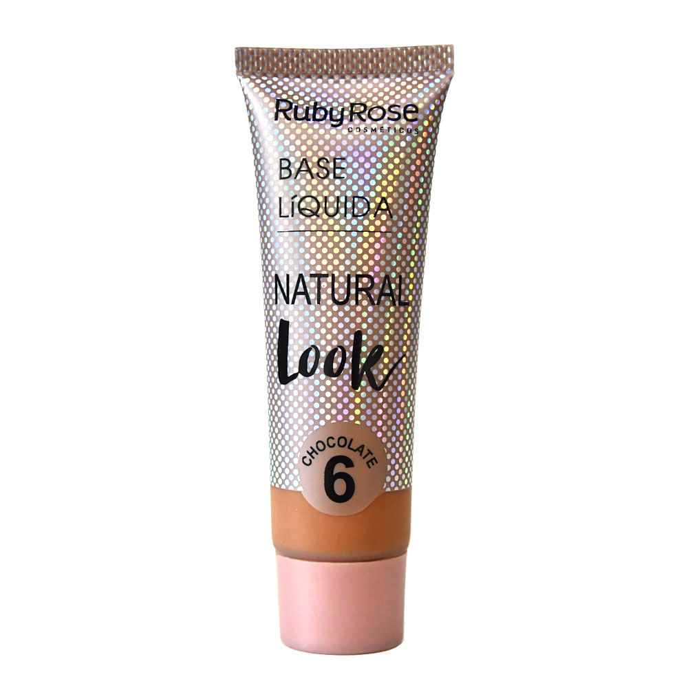 Base Líquida Natural Look Chocolate Ruby Rose — L6