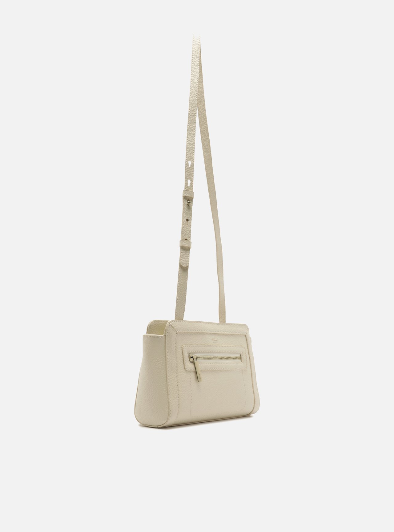Foto 5 de Bolsa Tiracolo Off White Pequena Zíper