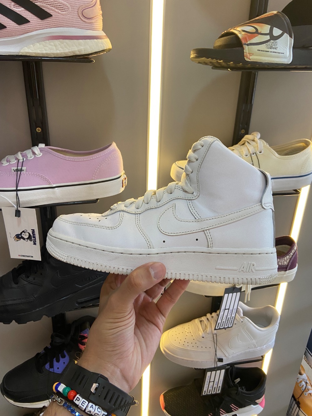 Nike Air Force 1 High 07 Triple White — 35.5, Usado