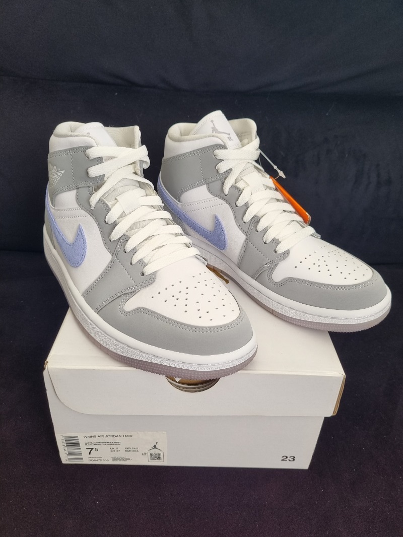 Foto 5 de Air Jordan 1 Mid Wolf Grey — 37, Novo