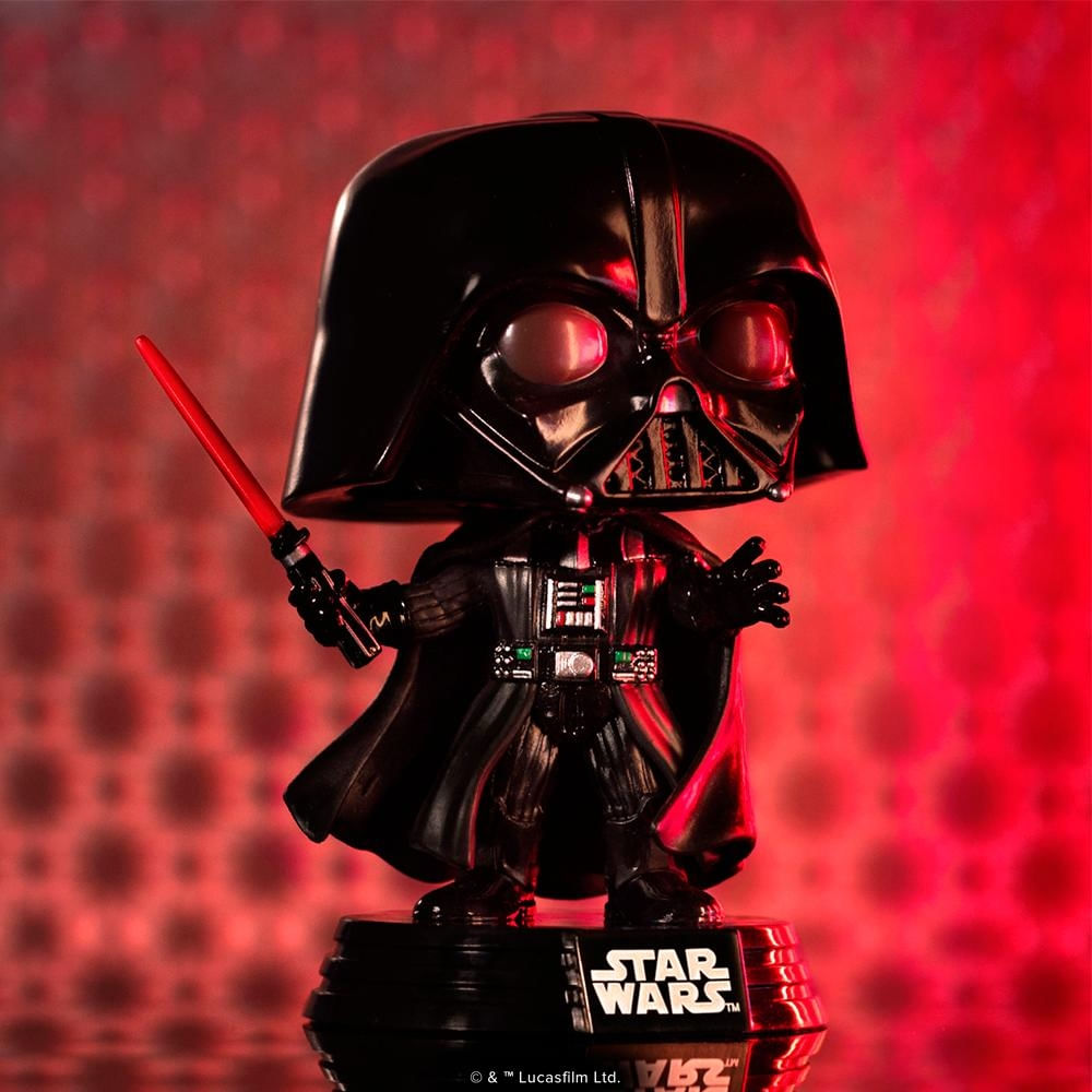 Foto 2 de Boneco Funko Pop! Star Wars - Darth Vader Com Sabre De Luz