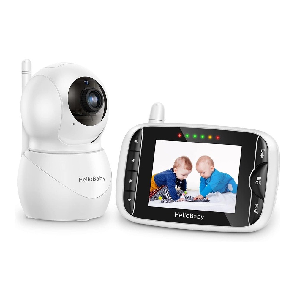 Babá Eletrônica HelloBaby Hb66Pro Monitor Bebê 3.2 White