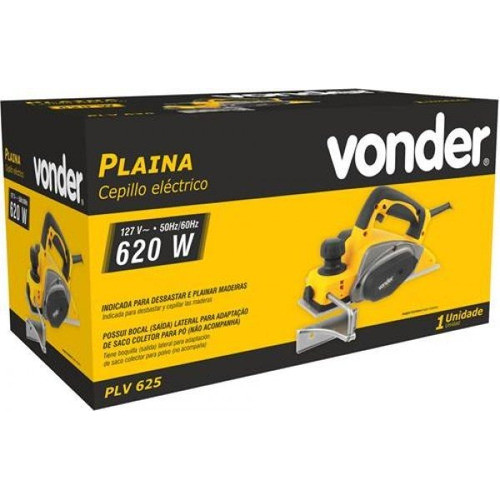 Foto 2 de Plaina Elétrica Vonder PLV625 620W Para Desbaste e Plainagem Profissional