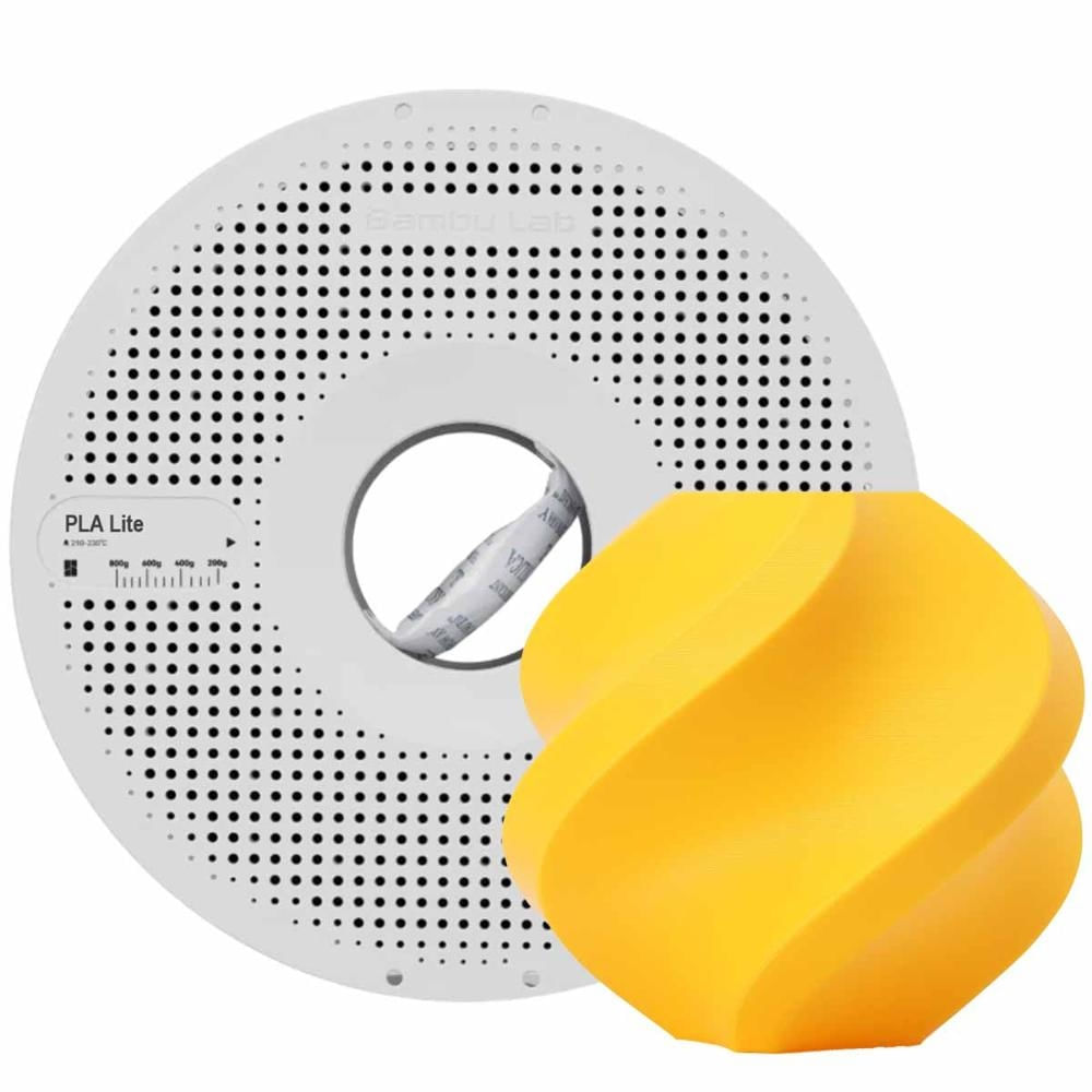 Filamento PLA Lite Bambu Lab para Impressora 3D Amarelo Girassol 1 Kg