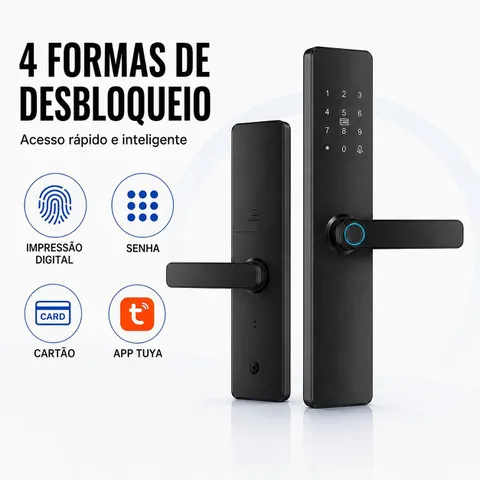 Fechadura Digital Biométrica WiFi com Senha e App