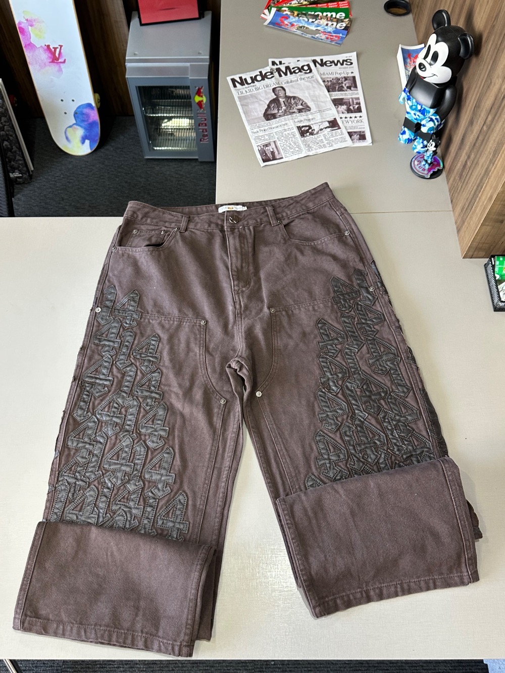 Calça Vale Lives Forever Charlie Denim Brown — 42, Novo
