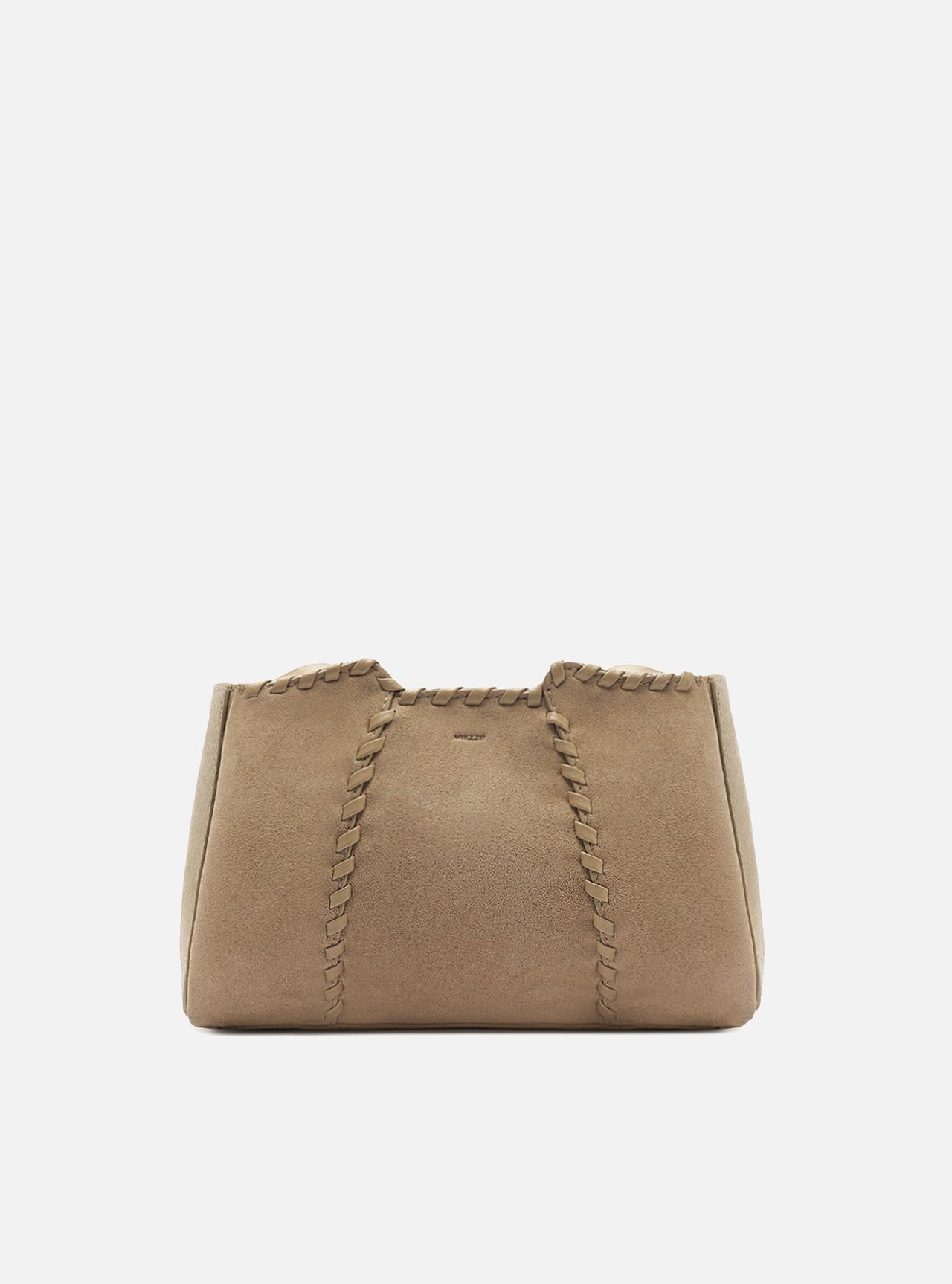 Bolsa Tiracolo Marrom Couro Média Trançada