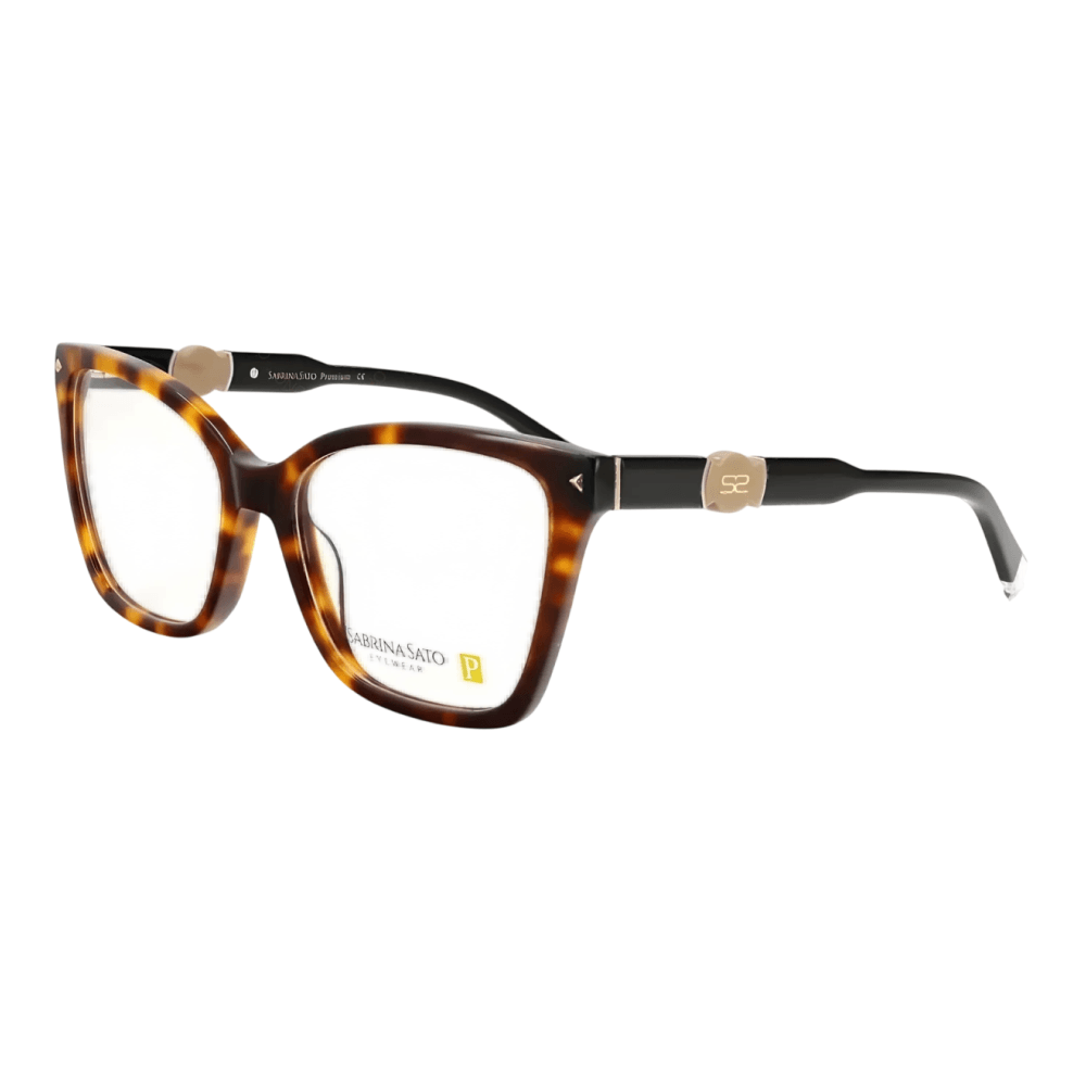 Foto 2 de Armação de Óculos de Grau Sabrina Sato SS865 Feminino Gatinho Acetato Havana