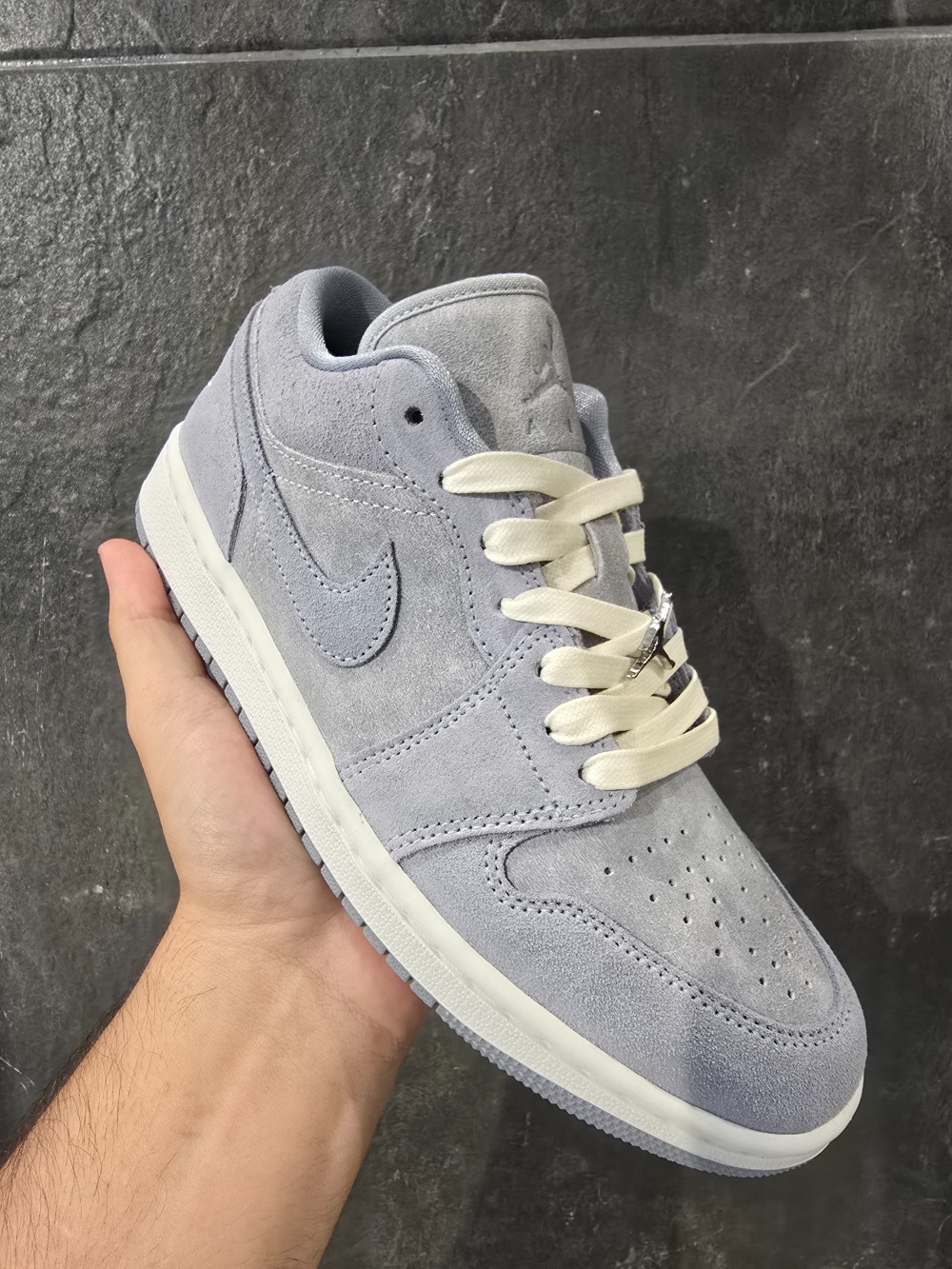 Nike Air Jordan 1 Low SE Obsidian Mist Wolf Grey — 34 / 35 / 36 / 37 / 38, Novo