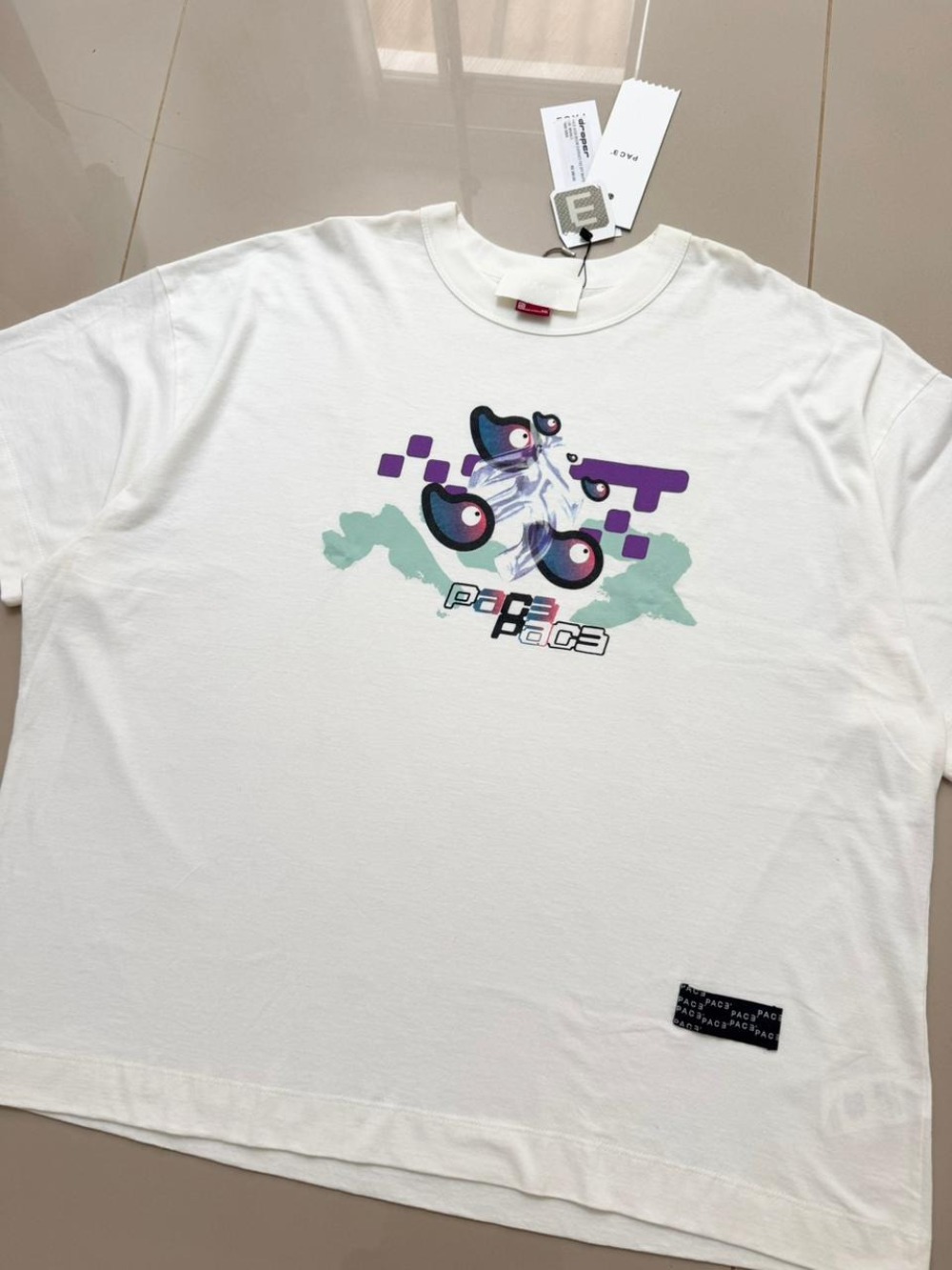 Camiseta Pace Ayos Boom Oversized Off White — XXG, Usado