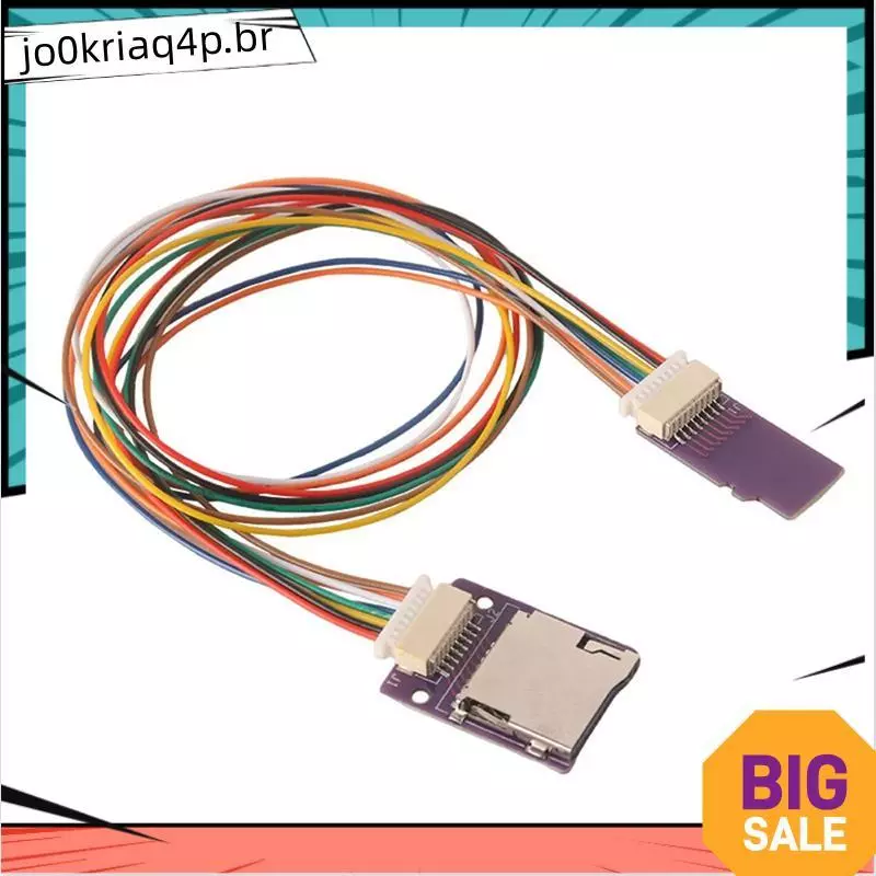 Adaptador De Cartão TF Flexível Com Furos De Parafuso , 30 Cm Para Cabo De Extensão , Divisor Macho Fêmea