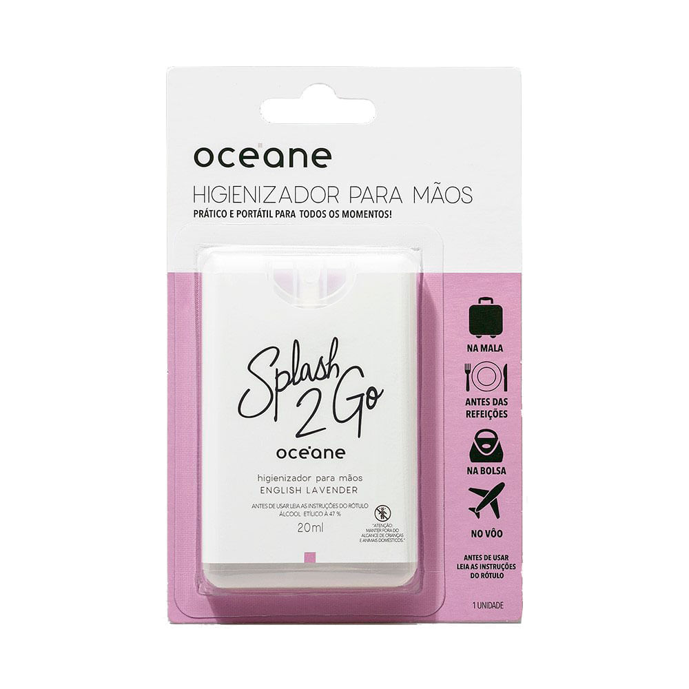 Higienizador para Mãos Océane Splash 2GO Lavender — Lavender