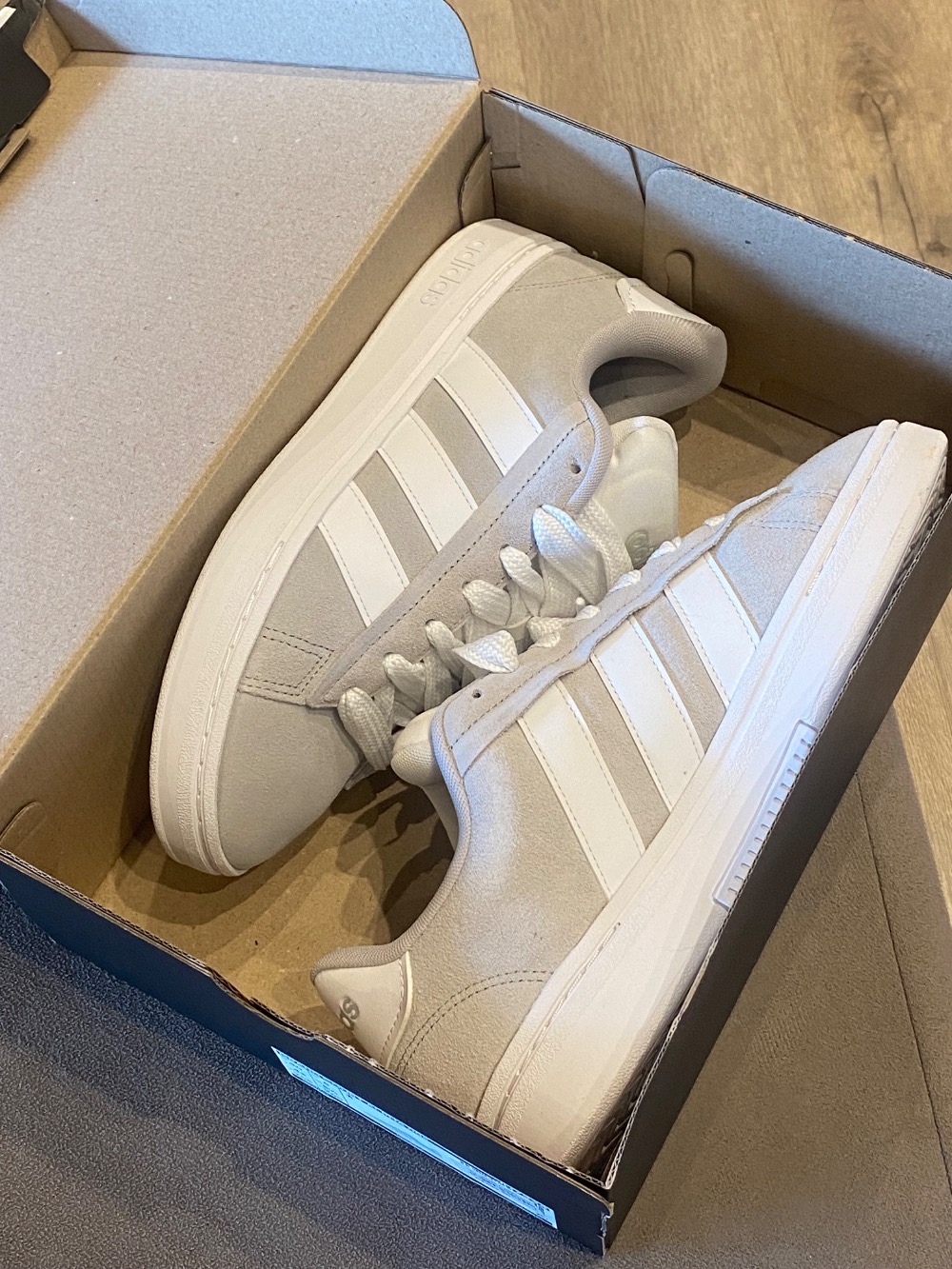 adidas Grand Court Alpha Grey Two Cloud White — 40 / 41 / 42 / 43, Novo