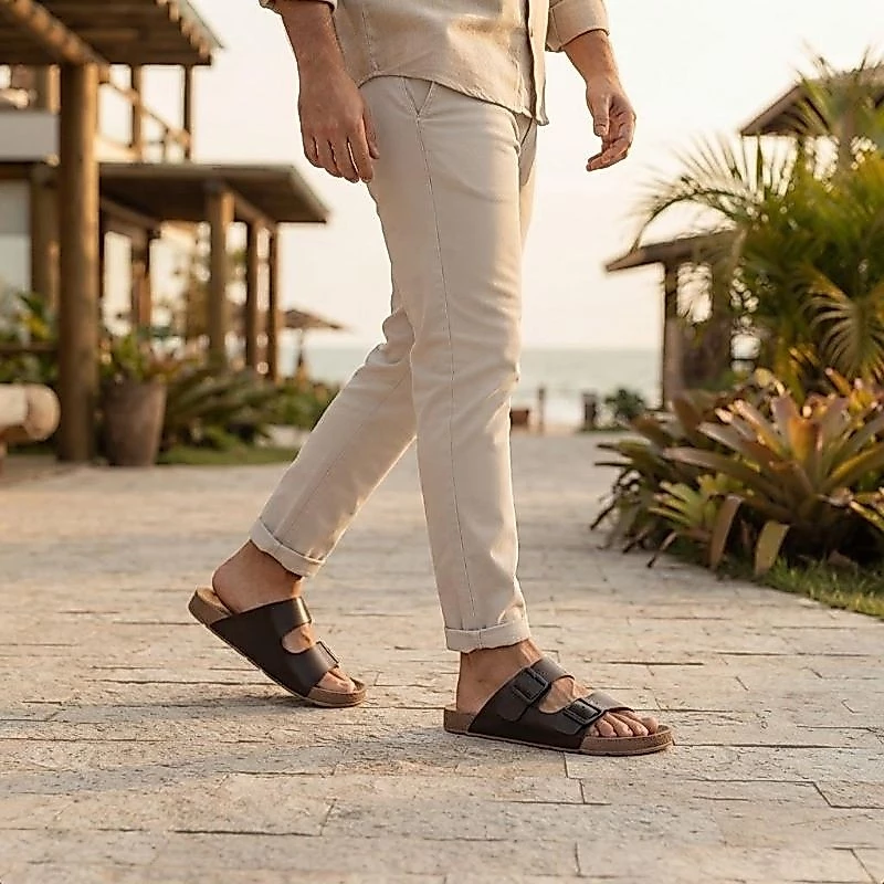 Foto 5 de chinelo masculino com fivelas