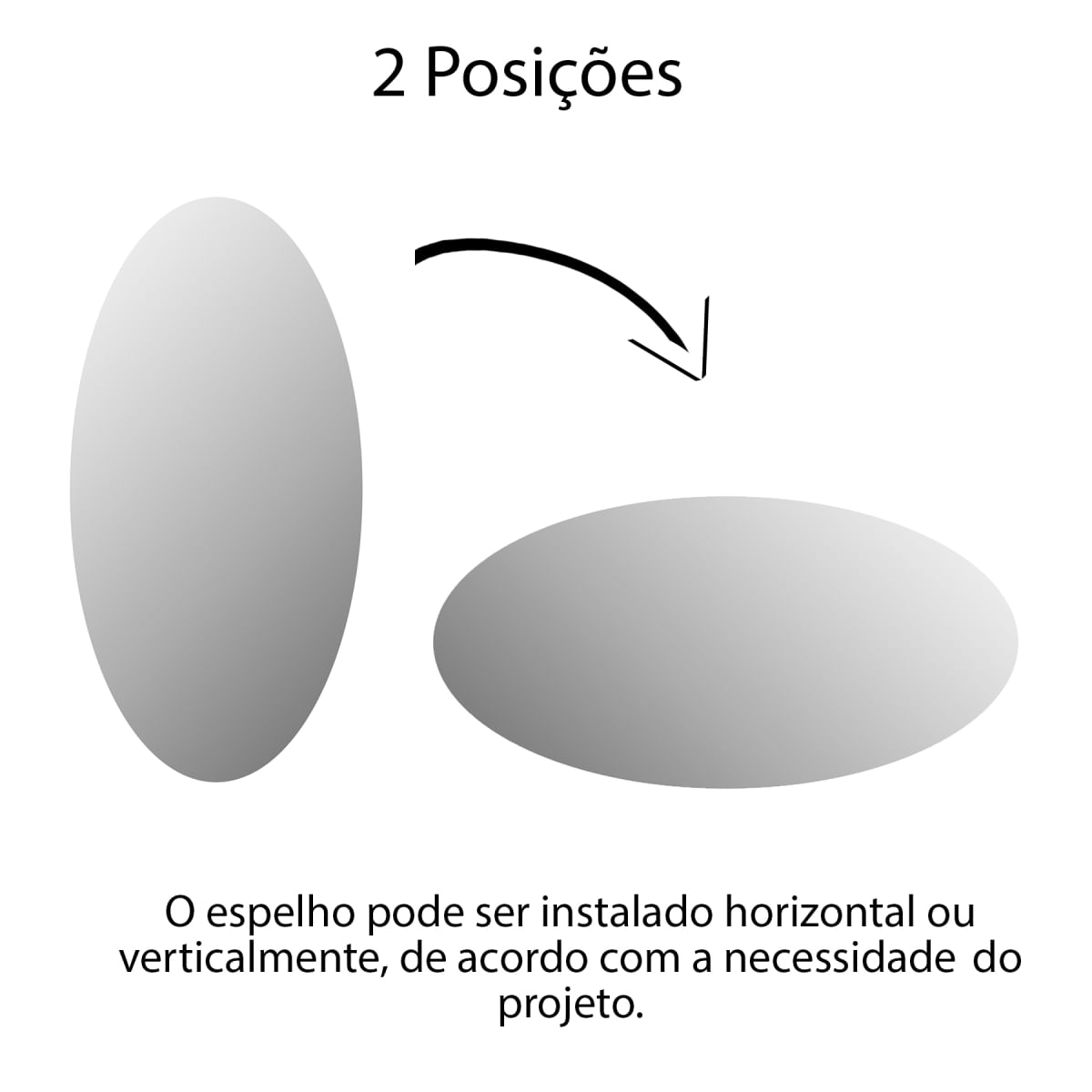 Foto 5 de Espelho Multiuso Lapidado Pendurador 130x60 cm Oval