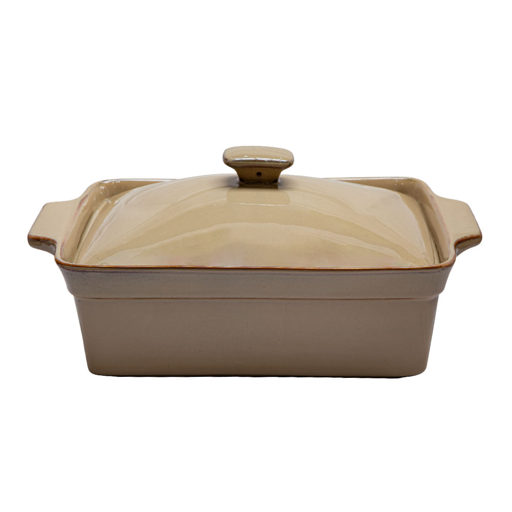 Caçarola Bege Em Cerâmica 30Cm - Btc