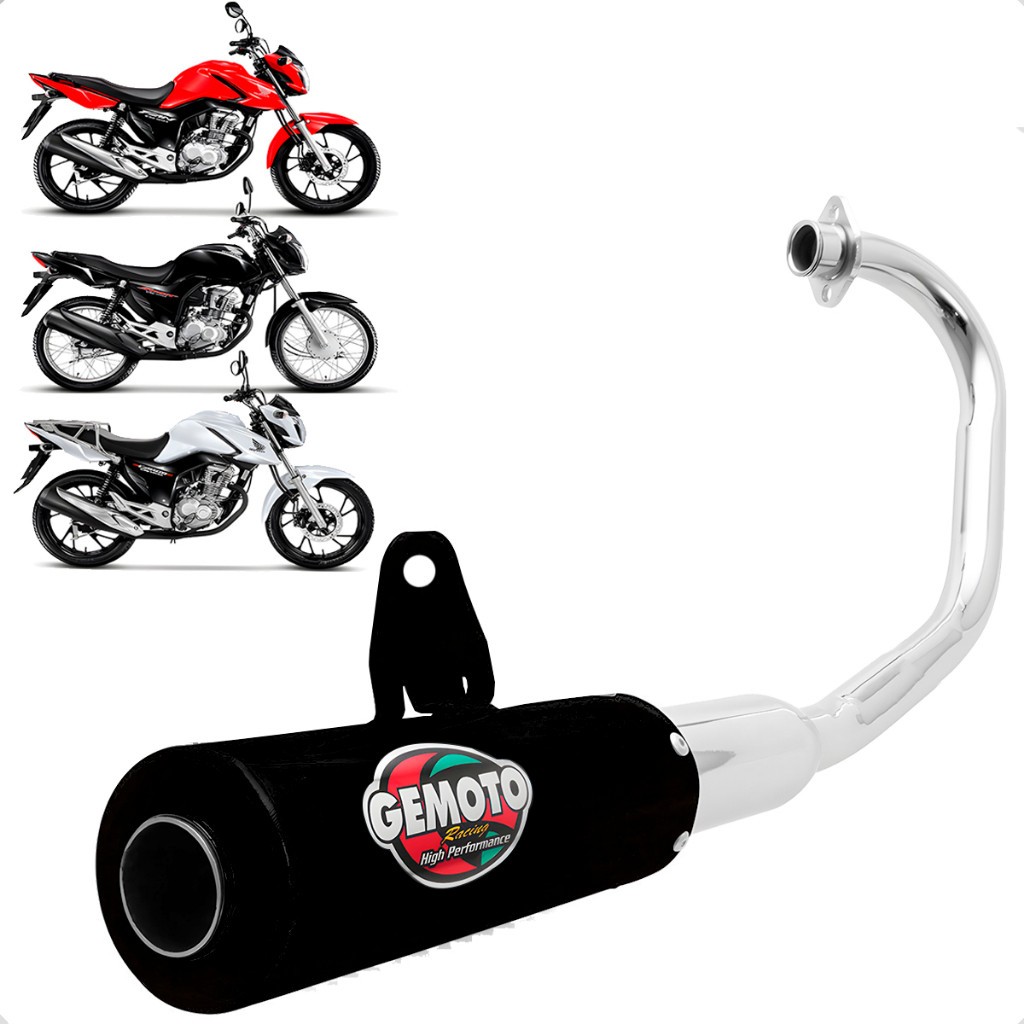 Escapamento Gemoto Racing Titan Fan 160 2018 á 2025