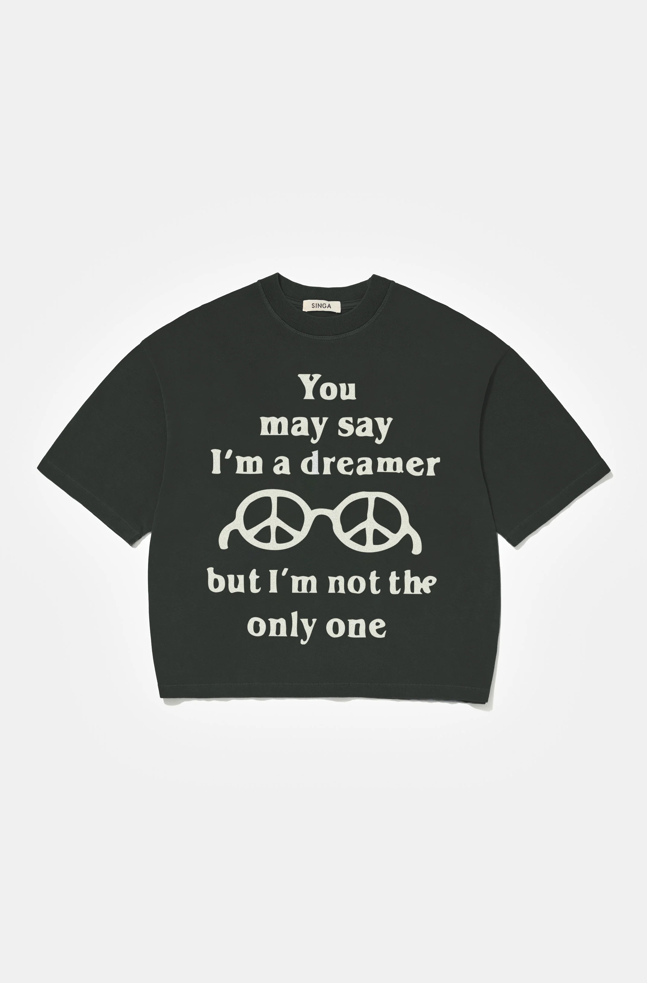 Camiseta Singa Boxy Over Dreamer Black — M / G, Novo