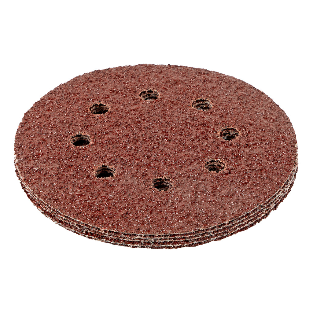 DISCO DE LIXA COM VELCRO GRAO 24, 125MM, 5 PCS // MTX