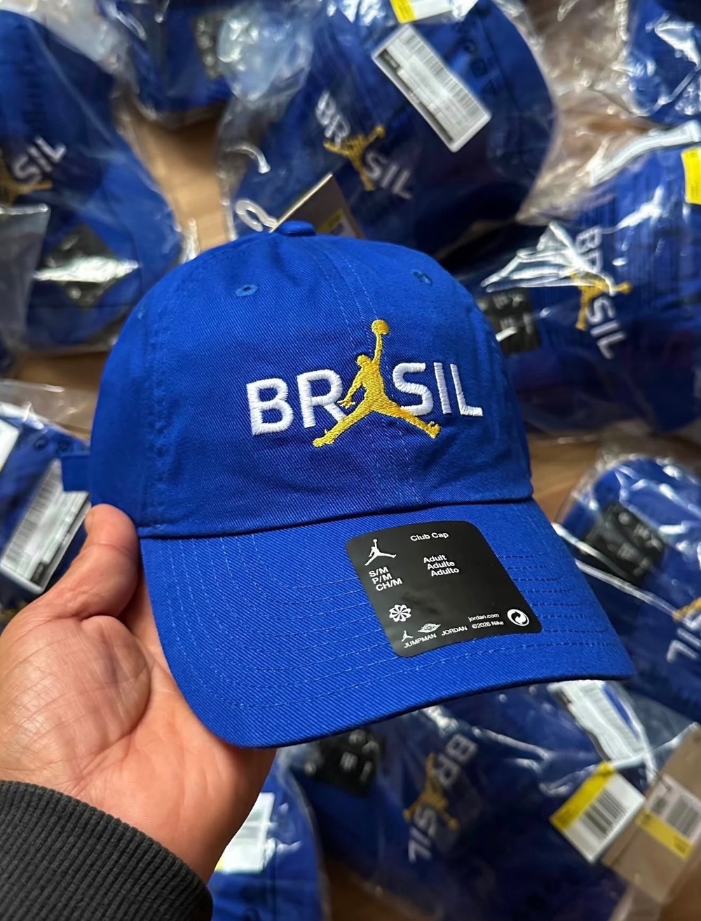 Boné Jordan Brasil Club Blue — Único, Novo