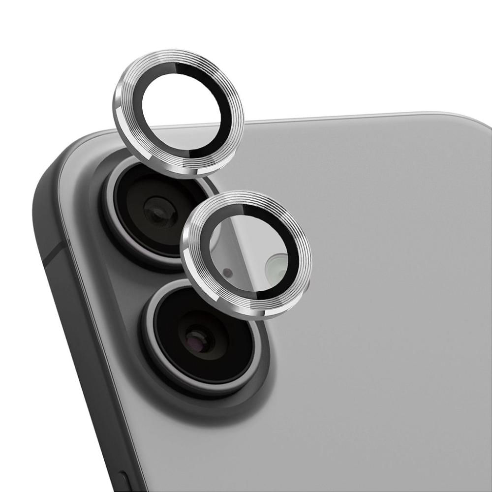 Protetor de lente One Armor para iPhone 16 Plus - Prata - Gshield