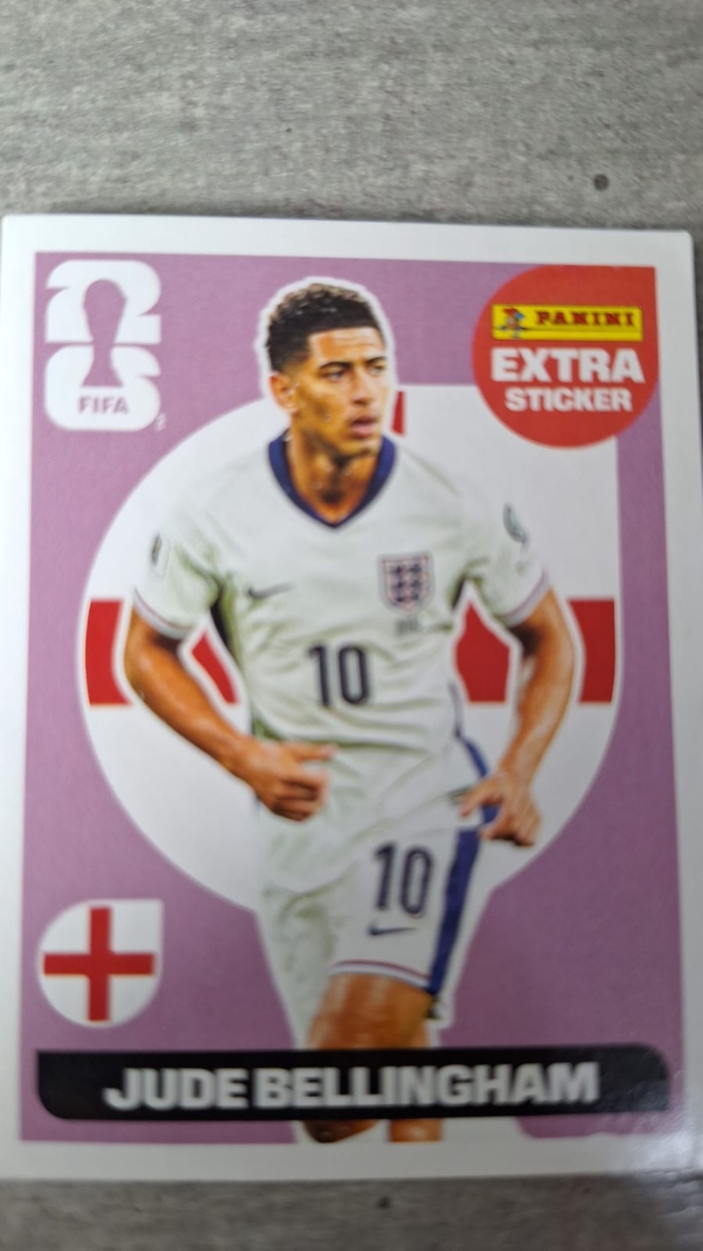 Figurinha Panini Jude Bellingham Legend Roxo FIFA World Cup 2026 — Near Mint, Novo