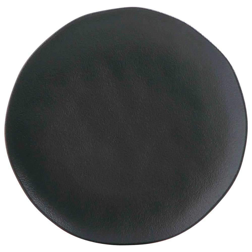 Conjunto com 6 Pratos Raso Orgânico Preto Matte Ø 26,5cm
