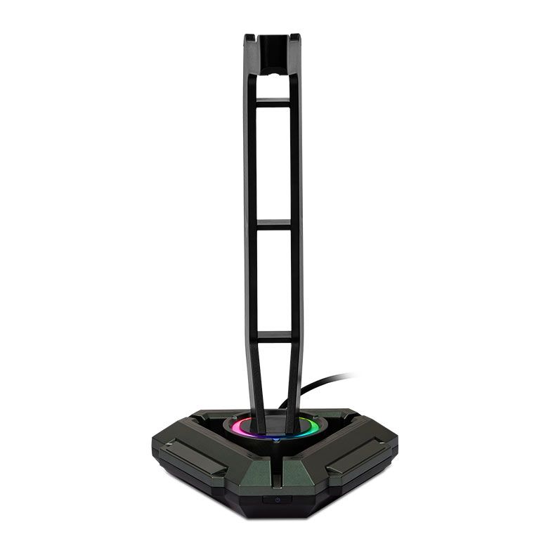 Foto 2 de Suporte Para Headset Pichau PhantomRest, RGB, USB, Preto, PCH-PHTR-BL01